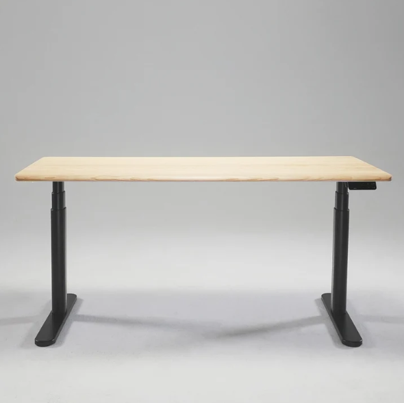 COFO Desk Studio ナチュラル天板とブラック脚の組み合わせ