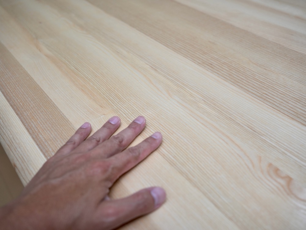 COFO Desk Studio ナチュラル天板を上から見た様子