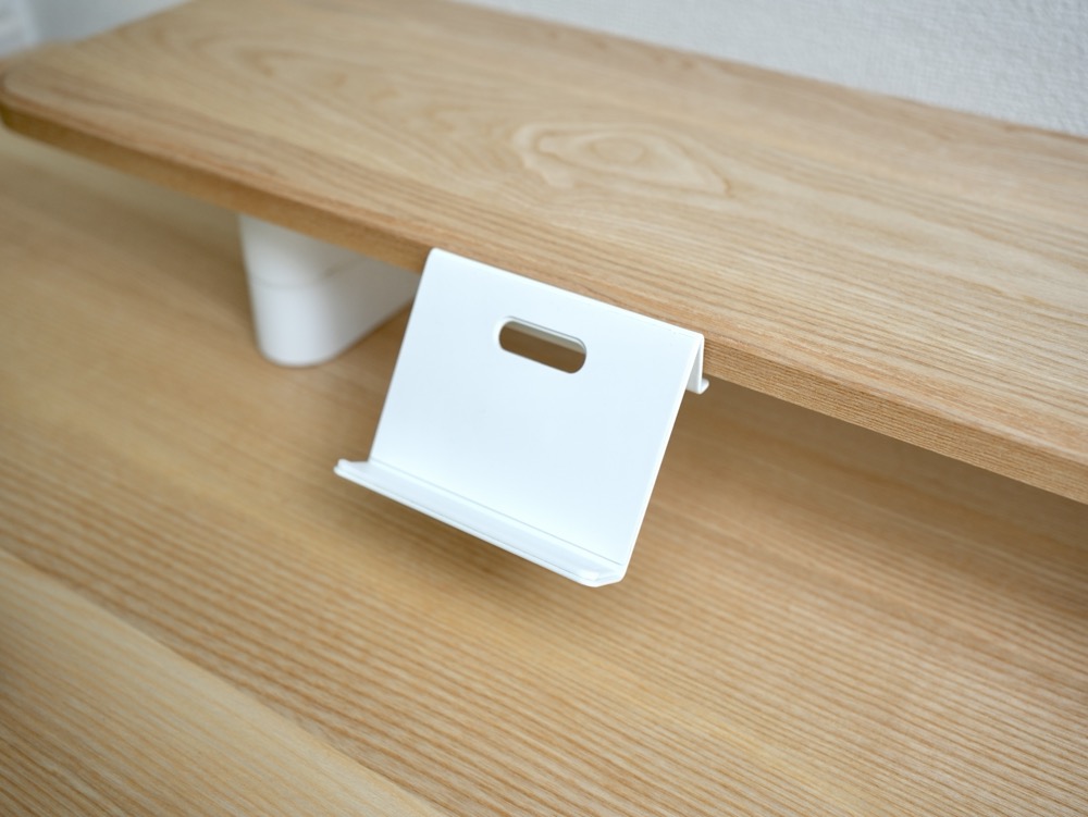 COFO Desk ガジェットスタンドのレール取り付け部