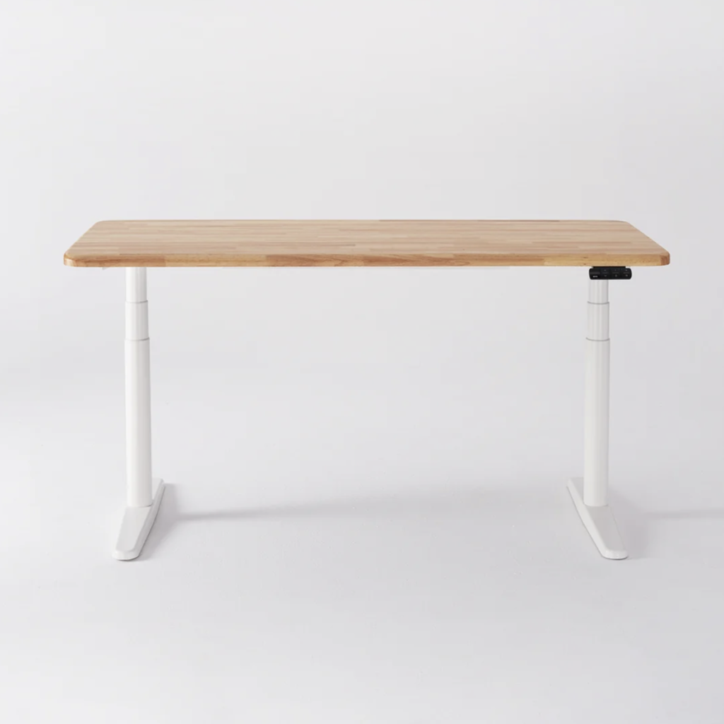 COFO Desk Premium ホワイト脚とナチュラル天板